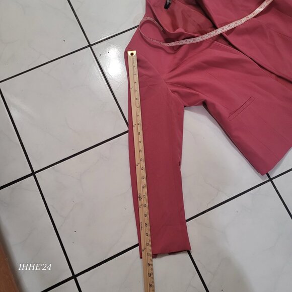 Nine West Womens Pink Blazer Jacket M Polyester Viscose & Elastane Blend - Picture 6 of 11